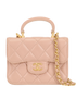 Mini Top Handle WOC, &pound;1,700, Handbags, Pink, Leather, Front view